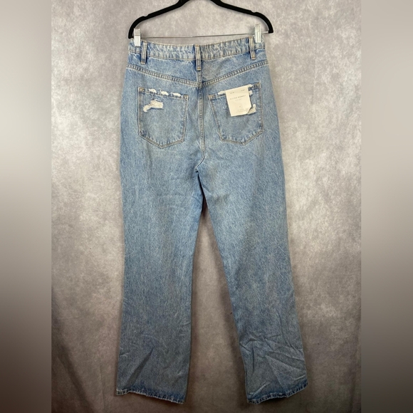 Flying Monkey Women's Distressed High Waist Dad Jeans Waist 30 - Picture 8 of 10